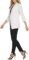 DKNY SPORTSWEAR womens Foundation Long Sleeve Open Jacket, Ivy – Ivory, Small US