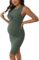 Verdusa Women’s Maternity Twist Front Sleeveless Bodycon Tank Pencil Dress