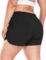 COOTRY Women’s Plus Size Athletic Shorts High Waisted Gym Shorts Pocket Running Workout Clothes with Liner
