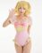haikyuu Women One Piece Anime Swimsuit Set Bowknot Kawaii Bathing Suits with Tulle Swimwear