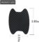 4PCS Car Door Handle Sticker, Carbon Fiber Anti-Scratches Car Door Cup Protector, Non-Marking Auto Door Handle Protective Film, Universal for Most Car Handles (Black/4PCS)
