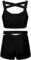 YEAHDOR Kids Girls Two Piece Set Ballet Jazz Dance Costume Gymnastic Outfit Crop Top with Shorts Pantskirt Dancewear