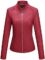 Bellivera Faux Leather Jacket Women Motorcycle Zipper Bomber PU Bike Coat with Pockets