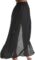 Eicolorte Beach Sarong Pareo Womens Semi-Sheer Swimwear Cover Ups Short Skirt with Tassels