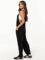 ANRABESS Women’s Casual Loose Sleeveless Jumpsuits Adjustbale Spaghetti Strap V Neck Harem Long Pants Overalls with Pockets