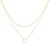 MEVECCO Layered Heart Necklace Pendant Handmade 18k Gold Plated Dainty Gold Choker Arrow Bar Layering Long Necklace for Women
