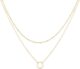 MEVECCO Layered Heart Necklace Pendant Handmade 18k Gold Plated Dainty Gold Choker Arrow Bar Layering Long Necklace for Women