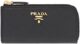 Prada Portachiavi Ganci Nero Black Vitello Move Leather Keyholder Wallet 1PG604