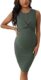 Verdusa Women’s Maternity Twist Front Sleeveless Bodycon Tank Pencil Dress