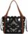Women’s Fashionable Hxinson Hollow Bucket Bags – Black Tote Casual PU Leather Shoulder Bag, Versatile Luxury Handbags