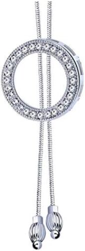 Sither Long Hoop Necklace for Women Crystal Pendant Necklace Sweater Chain Statement Necklace Choker Adjustable Charm Jewelry Crystal Accessories Wedding Party Evening Dressy