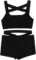YEAHDOR Kids Girls Two Piece Set Ballet Jazz Dance Costume Gymnastic Outfit Crop Top with Shorts Pantskirt Dancewear