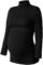 Turtleneck & Long Sleeve Maternity Shirts Side Ruched Maternity Tops for Daily Wear & Casual