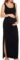 Smallshow Women’s Split Long Maternity Dress Sleeveness Ruched Pregnancy Clothes