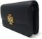 Tory Burch Women’s Britten Chain Wallet with Wristlet (Pebbled Leather, Black)