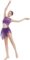ODASDO Women Lyrical Dance Costume Tank Bodysuit Cut Out Front Ballet Leotard Morden Contemporary Dancewear