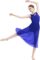 ODASDO Lyrical Dance Costumes for Women Contemporary Dancewear Sleeveless Cut Out Front Mesh Tulle Maxi Dress XS-XL