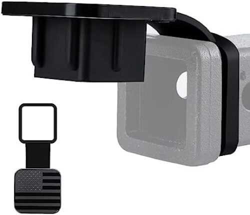 SINGARO 2 Inch Universal Flag Tow Hitch Covers, Trailer Hitch Cover Tube Plug Insert, Car Exterior Accessories, Receiver Tube Hitch Plug（American Flag）