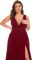 Ever-Pretty Women’s Maxi High Slit Pleated Sleeveless Plus Size Formal Dresses for Curvy Women 0168B-DA1