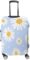 WOEZKEX Floral Daisy Purple Flower Luggage Cover Washable Travel Gear Cover 18/24/28/32 Inch Suitcase Protective Cover