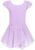 Arshiner Girls Ruffle Sleeve Ballet Dance Dress Tutu Skirted Leotard