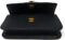 Tory Burch Women’s Britten Chain Wallet with Wristlet (Pebbled Leather, Black)