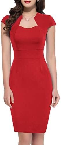 GRACE KARIN Vintage Floral Cocktail Dress Cap Sleeve Retro Vintage Pencil Dress