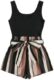 [gpt3]rewrite this title SOLY HUX Women’s Summer Sleeveless Striped Belted Tank Romper Short Jumpsuit[/gpt
