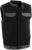 Milwaukee Leather MDM3010 Men’s Black Denim Club Vest with Leather Trim and Hidden Zipper