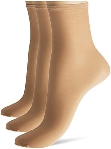 HUE Women’s Sheer Ankle Sock 3 Pair Pack