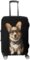 Dog Corgi with Glasses Bowtie Funny Luggage Cover Elastic Suitcase Protector Washable Travel Gear Cover Fits 19-32 Inch