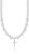Luxury Sterling Silver Cross Charm Christening Toddler Necklace with White European Simulated Pearls and Crystals(NBCCR)