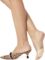 HUE Women’s Sheer Toe Cover Liner, 3 Pair Pack, Pale Beige, One Size