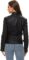 Faux Leather Jacket for Women, Moto Biker Motocycle Coat Lightweight Blazer Vegan