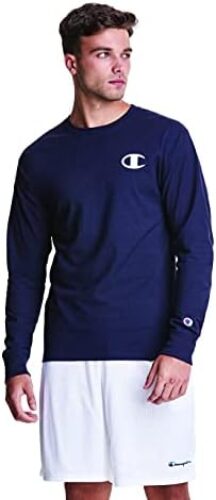 Champion Men’s Classic Long Sleeve Tee, Seasonal (Retired Colors)