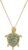 Amazon Collection womens 18k Yellow Gold Plated Sterling Silver Genuine Green Jade Turtle Pendant Necklace, 18″