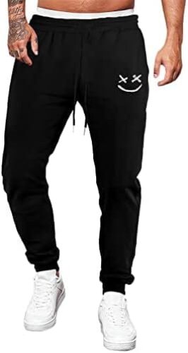 JMIERR Men’s Sweatpants Tapered Gym Running Workout Pants Athletic Drawstring Joggers with Pockets