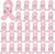 36PCS Pink Ribbon Enamel Pins Breast Cancer Awareness Lapel Pins Bulk Hope Love Ribbon Brooch Pins for Women Breast Cancer Survivor Support Statement Breast Cancer Awareness Items 0.8 x1in