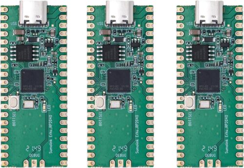 3PCS | Sumolink Erhu RP2040 | Pico-Like MCU Board Based on Raspberry Pi RP2040 Chip, Dual-Core Arm Cortex M0+ Processor up to 133 MHz, Onboard 4MB Flash, USB-C Connector