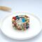 FIBO STEEL 6 Sets Bohemian Stackable Bead Bracelets for Women Stretch Multilayered Bracelet Set Multicolor Boho Jewelry