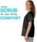 SPECTRUM UNIFORMS Scrub Tops Tunic Snap Front Women V Neck Unisex Deal Medical Professionals Hospital and Lab Work Wear-218C