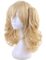 Morvally Short Straight Blonde Bob Wig with Two Jaw Claws Ponytail Hair for Cosplay Costume Halloween Wigs