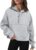 Trendy Queen Women Half Zip Cropped Hoodies Fleece Quarter Zip Up Pullover Sweatshirts Winter Clothes 2023 Outfits Sweater