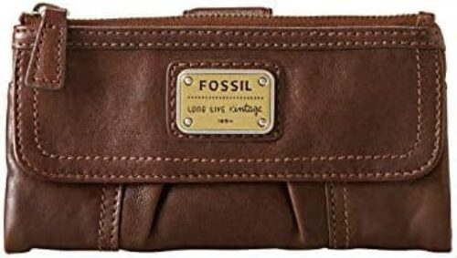 Fossil Women’s Cora or Emory Soft Leather Clutch Wallet for Women