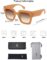 SOJOS Vintage Oversized Square Sunglasses for Women,Retro Womens Luxury Big Sun Glasses UV400 Protection SJ2194 DANA