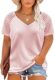 Happy Sailed Womens Plus Size Tunic Tops Summer Short Sleeve V Neck/Crew Neck Loose Casual Tee Shirt(1X-5X)