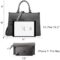 Dasein Women Purses Satchel Handbags Top Handle Bags Work Tote Shoulder Bag With Long Strap Matching Wallet