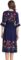 Shineflow Women’s Short Sleeve Mexican Embroidered Floral Pleated Midi A-line Cocktail Dress