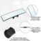 Car Rearview Mirrors, Interior Clip-on Panoramic Rear View Mirror for Car, Wide Viewing Range, 12 inch HD Universal Use for Cars, SUVs, Trucks, Vehicles (White)
