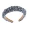 Pearl Headbands for Women Girls Jeweled Beaded Headband Thick Padded Fashion Bridal Headband Wedding Birthday Hair Accessories Gray